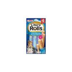 Churu Rolls Kedi Ödül Kurabiyeleri,%88 Nemli, Sağlıklı Atıştırmalıklar, Tavuk, Ton Balığı ve Deniz Tarağı Içeren Doğal Malzemeler, 40 G (1'li Paket), Birinci Sınıf Kalitede Kedi
