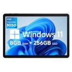 CHUWI 2025 Hi10 X1 Windows 11 Tablet 10.1'', Intel N150 (3.6GHz'e kadar), 8GB LPDDR5 256GB SSD, Windows Tablet PC, 8MP+5MP Kameralar, WiFi 6, BT 5.2, HDMI, USB 3.2, Tip C, Full HD, Kılıflı