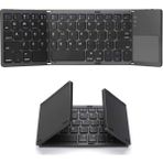 Chuwi Hi 10 Max 13" Uyumlu Bluetooth Touchpad'li Şarjlı Katlanabilir Klavye - Siyah