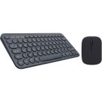 Chuwi Hi 10 Max 13" Uyumlu Kablosuz Bluetooth Pilli Klavye Mouse Seti - Siyah