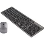 Chuwi Hi 10 Max 13" Uyumlu Kablosuz Bluetooth Şarjlı Sessiz Klavye Mouse Seti - Siyah