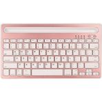 Chuwi Hi 10 Max 13" Uyumlu Kablosuz Bluetooth Şarjlı Standlı Klavye - Pembe