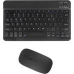 Chuwi Hi10 X Tablet 10.1" Uyumlu Kablosuz Bluetooth Şarj Edilebilir Klavye Mouse Seti - Siyah