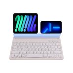 Chuwi Hi10 X Tablet 10.1" Uyumlu Kablosuz Bluetooth Şarj Edilebilir Tablet Telefon Standlı Klavye - Beyaz