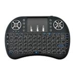 Chuwi HI10 x Tablet 10.1" Uyumlu Wireless Touchpadli Işıklı Şarj Edilebilir Dokunmatik Mini Klavye - Siyah