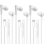 Cianyyee USB Tip C Kablolu Kulaklıklar 3Pack-Model-B