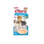 Ciao 14 gr 4'lü Churu Cream Ton Balıklı ve Deniz Taraklı Sıvı Ödül Maması