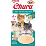 Ciao 4x14 GR Churu Cream Tavuklu ve Yengeçli Kedi Kreması