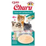 Ciao 4x14 gr Churu Cream Tavuklu ve Yengeçli Sıvı Kedi Ödül Maması