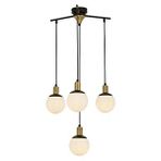 Cicada Modern Avize E27 48w 54cm Metal Siyah Avonni-av-1838-4bsy Boyalı