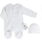 Ciccim Baby Pamuklu Prematüre Bebek Tulumu 4947 - Beyaz