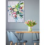 Çiçek Buket El Yapımı Yağlı Boya Tablo 84x104cm