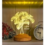 Çiçek Buketi Led Lamba, Sevgiliye Hediye, Sevgiliye Doğum Günü Hediye, Kişiye Özel 3 Boyutlu Led Lamba