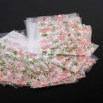 Çiçek Desen Plastik Şeker Kurabiye Bisküvi Çantaları-Kendinden Yapışkan, Gıda Dereceli Malzeme, 7x7cm Gül Tasarımı, Düğünler, Doğum Günü Ve Partiler İçin İdeal (#2)