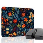 Çiçek Desenleri Oyuncu Gaming Mouse Pad Kauçuk Kaymaz Taban Mousepad (V3, 22x18 Small)