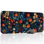 Çiçek Desenleri Oyuncu Gaming Mouse Pad Kauçuk Kaymaz Taban Mousepad (V3, 70x30 XL)