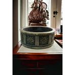 Çiçek Desenli Beton Bonsai Ve Aranjman Saksısı -+30 Cksalcisa