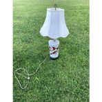 Çiçek Desenli Porselen Abajur 80 Cm