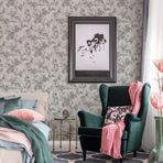 Çiçek Desenli Trend Duvar Kağıdı | TROPICANO, 9914-1, Beyaz, Kağıt Taban, Vinil kaplı, Silinebilir yüzey / 1.06x15.6 m - 16.5 m², Yüksek Kalite