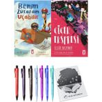 Çiçek Ekspresi ve Benim Zürafam Uçabilir 2'li Set - Kalem