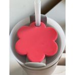 Çiçek Formlu Model Stanley Quencher ile Uyumlu Termos Kapağı – 1.18 Lt Uyumlu - Pembe