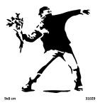 Çiçek Kokteyl Yapışkanlı Stencil Süsleme Ve Boyama Kalıbı