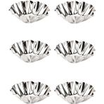 Çiçek Model Metal 6'lı Kek Kalıbı Mini Tart Ve Kek Kapsülü