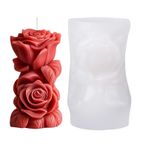 Çiçek Mum Kalıbı,Alçı Çiçek Şekilli Mum Kalıbı - Çok Amaçlı Silikon Sabun El Yapımı Kalıpları