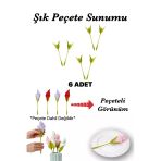 Çiçek Şekilli Peçete Katlama Aparatı Yemek Ve Sofra Dekorasyon Sunum Peçetelik Çeyizlik 6'Lı Set