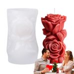 Çiçek Silikon Kalıp, Alçı Çiçek Şekilli Mum Kalıbı, Çok Amaçlı Silikon Sabun Kalıbı El Yapımı Mum Kalıpları
