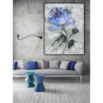 Çiçek Soyut El Yapımı Yağlı Boya Tablo 70x85cm