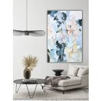 Çiçek Soyut El Yapımı Yağlı Boya Tablo 75x105cm