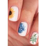 Çiçekler Tırnak Dövmesi, Tırnak Tattoo, Nail Art, Tırnak Sticker