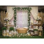 Çiçeklerle Dolu Romantik Arka Plan 200X150CM, Stüdyo Fonu