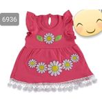 Çiçekli Bebek Elbise Tuhfetower - Pembe