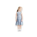 Çiçekli Kız Çocuk Elbise, MAVİ, 9 YAŞ