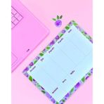 Çiçekli Masaüstü Haftalık Planlayıcı - Renkli