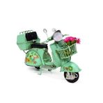 Çiçekli Model Scooter Yeşil