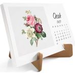 Çiçekli Takvim 2026 Masa Takvimi - 10x15 cm
