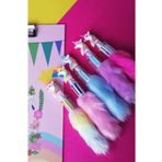 ciceklidukkanonline Unıcorn 6 Renkli Peluş Tükenmez Kalem