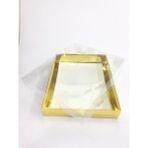 Cici Asetat Kapaklı Altın Kutu 33X26X5 cm