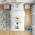 Cici Odam Çocuk Bebek Nevresim Takımı Mutlu Aslan Lion King