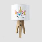 Cici Odam Çocuk Bebek Odası Abajur Kirpikli Unicorn