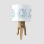 Cici Odam Çocuk Bebek Odası Abajur Renkli Unicorn ve Kalpler