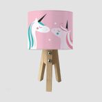 Cici Odam Çocuk Bebek Odası Abajur Unicornlu Atlar