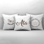 Cici Odam Çocuk Bebek Odası Kırlent Kılıfı Başak Sallanan At Ata