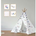 Cici Odam Çocuk Bebek Odası Oyun Çadırı Çiçekli Unicorn