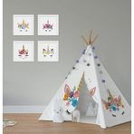 Cici Odam Çocuk Bebek Odası Oyun Çadırı Kirpikli Unicorn