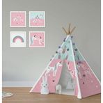 Cici Odam Çocuk Bebek Odası Oyun Çadırı Unicornlu Atlar