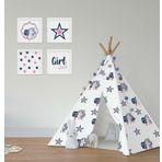 Cici Odam Çocuk Bebek Odası Oyun Çadırı Unicornlu Prenses Kız
